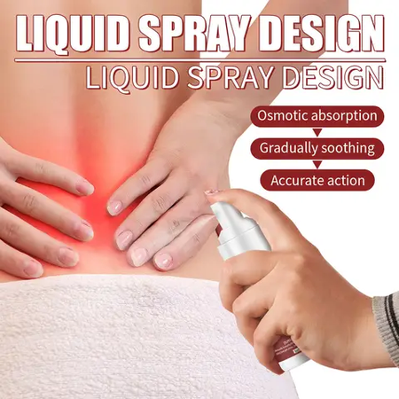 "Dites adieu aux douleurs lombaires et musculaires avec le Spray Anti-Douleur miracle 🌿💪"