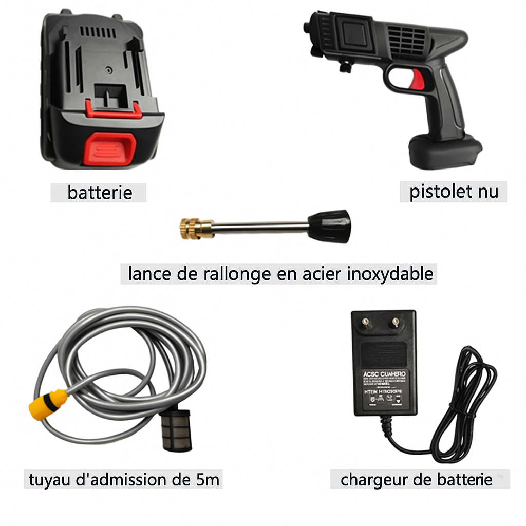 "Nettoyez tout en un clin d’œil avec le Pistolet de Lavage à Pression 🚀💦